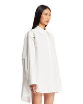 White Cut-Out Shirt | PDP | dAgency