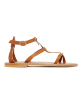 Brown Antioche Flat Sandals | PDP | Antonia