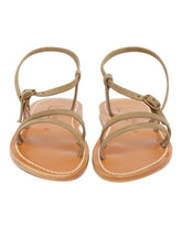 Green Erka Flat Sandals | PDP | Antonia