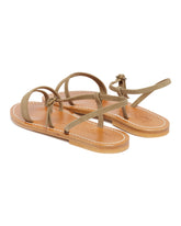 Green Erka Flat Sandals | PDP | Antonia