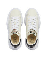 White Charlie Leather Sneakers - maison mihara men | PLP | dAgency