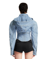 Giacca Corsetto In Denim Blu | PDP | Antonia