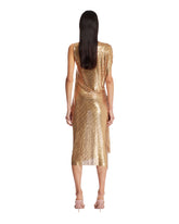Gold Chainmail Drape Dress | PDP | dAgency