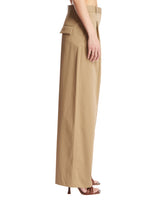 Beige Trousers With Pleats | PDP | Antonia