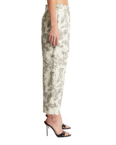 White Printed Trousers | PDP | Antonia