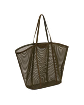 Green Mesh And Leather Bag - Women's tote bags | PLP | dAgency