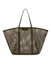Green Mesh And Leather Bag - Women's tote bags | PLP | dAgency
