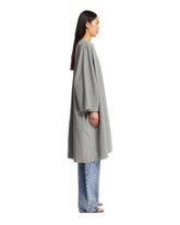 Gray Voluminous Light Coat | PDP | Antonia