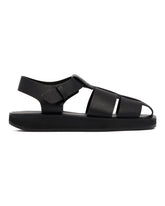 Black Fisherman Sandals | PDP | Antonia