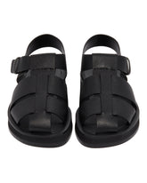 Black Fisherman Sandals | PDP | Antonia