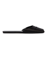 Black Satin Milla Flats | PDP | Antonia