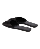 Black Satin Milla Flats | PDP | Antonia