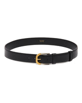 Black Two-Tone Buckle Belt | PDP | Antonia