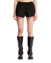 Black Elasticated Waist Shorts - WARDROBE NYC WOMEN | PLP | dAgency
