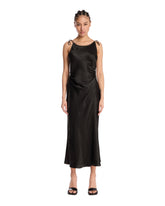 Black Satin Dress - ACNE STUDIOS | PLP | Antonia