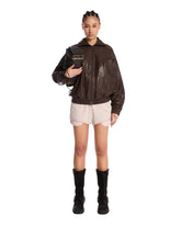 Brown Leather Jacket - ACNE STUDIOS | PLP | Antonia