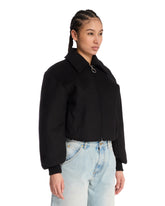 Black Wool Bomber | PDP | Antonia