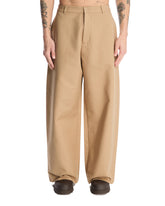 Beige Wide-Leg Trousers - ACNE STUDIOS | PLP | Antonia