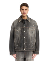 Gray Oversized Denim Jacket - ACNE STUDIOS | PLP | Antonia