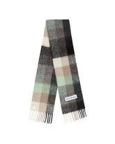 Gray Mohair Checkered Scarf - ACNE STUDIOS | PLP | Antonia