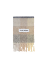 Beige Logo Jacquard Scarf - ACNE STUDIOS | PLP | Antonia