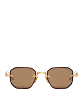 Gold Juno-Two Sunglasses - AKONI | PLP | Antonia