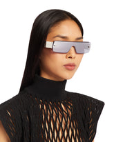 Silver Mask Sunglasses - ALAIA | PLP | Antonia