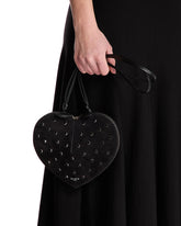 Black Suede Le Coeur Bag | PDP | Antonia