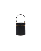 Black Cylindre Bucket Bag | PDP | Antonia