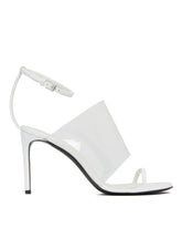 White Leather Asymmetric Sandals - New arrivals women | PLP | Antonia