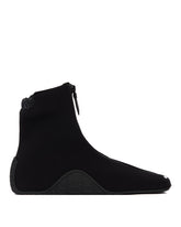 Black Neoprene Ankle Sneakers | PDP | Antonia