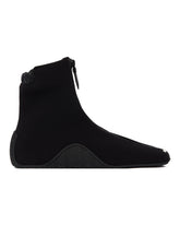 Black Neoprene Ankle Sneakers | PDP | Antonia