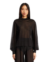 Black Semi-Sheer Viscose Oversized Sweater - new arrivals women's clothing | PLP | Antonia