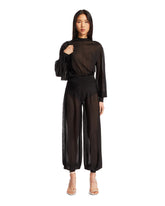 Black Semi-Sheer Viscose Oversized Sweater - new arrivals women's clothing | PLP | Antonia