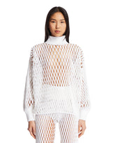 White Macrame Knit Oversized Sweater - new arrivals women's clothing | PLP | Antonia