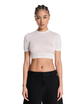 White Cropped Cashmere Top - Women's tops | PLP | Antonia