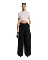 White Cropped Cashmere Top - Women's tops | PLP | Antonia