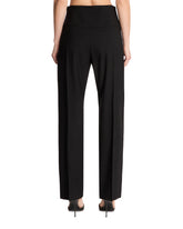 Black Wool High-Waisted Pants | PDP | Antonia