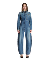 Tuta In Denim Blu - Alaia donna | PLP | Antonia