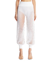 White Macrame Balloon Knit Trousers - new arrivals women's clothing | PLP | Antonia