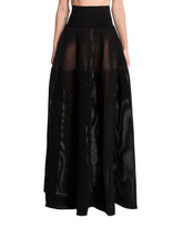 Black High-Waisted A-Line Skirt - Women's belt bags | PLP | Antonia