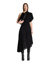 Black Asymmetric Knit Dress | PDP | Antonia