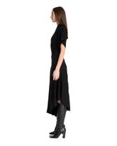 Black Asymmetric Knit Dress | PDP | Antonia