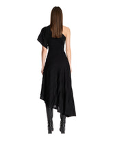 Black Asymmetric Knit Dress | PDP | Antonia