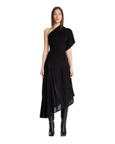 Black Asymmetric Knit Dress | PDP | Antonia