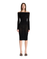 Abito Midi In Pizzo Nero - Alaia donna | PLP | Antonia