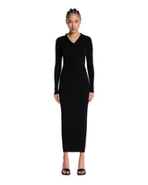 Black Hooded Long Knit Dress - Women's dresses | PLP | Antonia