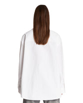 White Extralarge Front Slit Shirt | PDP | Antonia