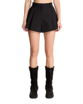 Black High-Waisted Flared Shorts - ALEXANDER WANG | PLP | Antonia