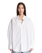 White Cotton Oversized Shirt - ALEXANDER WANG WOMEN | PLP | Antonia